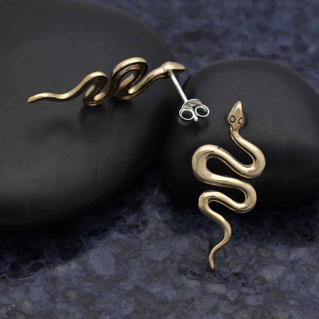 Snake Large Stud Earrings