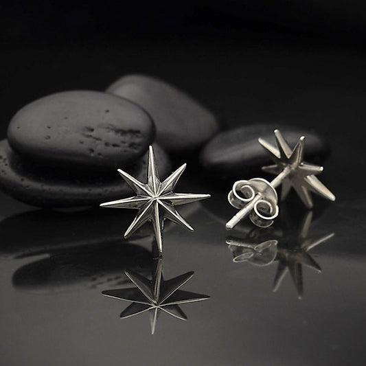 Star Burst Stud Earrings