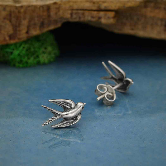 Swallow Stud Earrings
