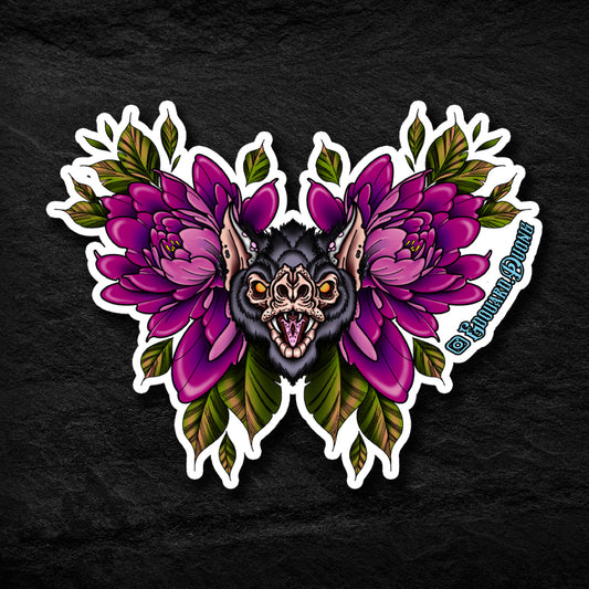 BAT FLOWER STICKER